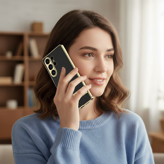 Θήκη Electro Frame Leather με βάση για Samsung Galaxy S26 Ultra