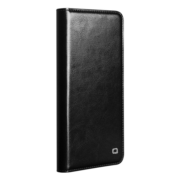Δερμάτινη θήκη Qialino με πτυσσόμενο κάλυμμα Wallet για Samsung Galaxy S26 Ultra, μαύρη