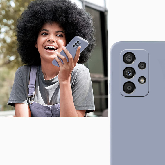 Θήκη για Samsung Galaxy A53 5G, Silicone Lite, λεβάντας
