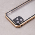 θήκη για το iPhone 11, Magnetic Dual Glass, χρυσή