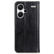 Θήκη για Xiaomi Redmi Note 13 Pro+, Wallet Litchi Leather, μαύρη