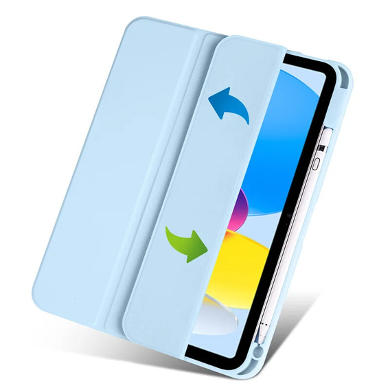 Θήκη για iPad 10.9 2022 10 Gen, Smartcase Hybrid, με χώρο για γραφίδα, μπλε