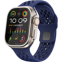 Λουράκι σιλικόνης για Apple Watch 1/2/3/4/5/6/7/8/SE/ULTRA 42/44/45/49MM, Ναυτικό μπλε