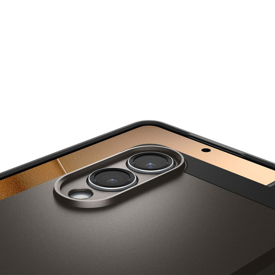 θήκη Spigen για Samsung Galaxy A36 5G, Tough Armor Mag Mag MagSafe, μαύρη + μετριασμένο γυαλί 9H