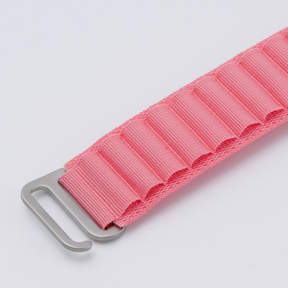 Λουράκι νάιλον για Apple Watch 1/2/3/4/5/6/7/8/SE/ULTRA 42/44/45/49mm, ροζ