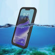 Αδιάβροχη θήκη IP68 για το iPhone 15 Plus, μαύρη