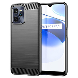 Θήκη για Realme C35, Carbon, μαύρη