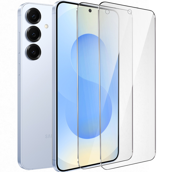 2x Μετριασμένο γυαλί για Samsung Galaxy S24+/S25+ Plus, ERBORD 9H Hard Glass στην οθόνη