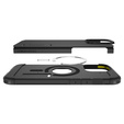 θήκη Spigen για iPhone 16 Pro Max, Tough Armor Mag Mag MagSafe, μαύρη + μετριασμένο γυαλί 9H