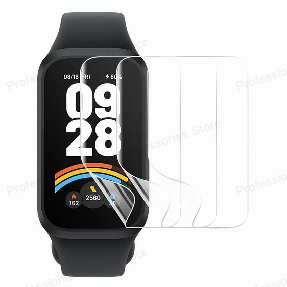 3x Φύλλο υδρογέλης ERBORD για Xiaomi Smart Band 9 Active