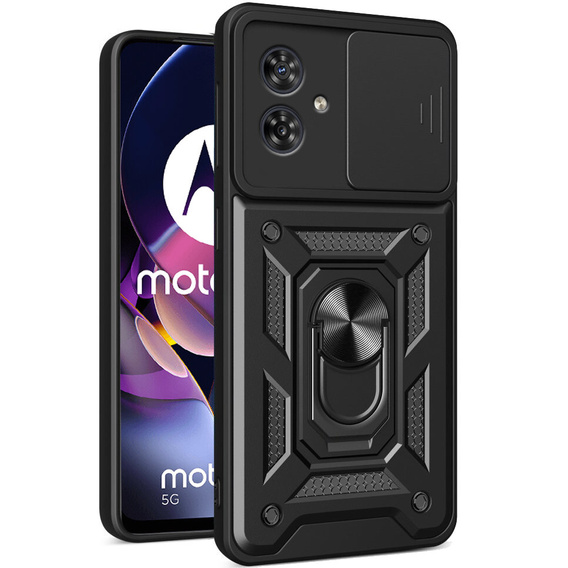 Θήκη για Motorola Moto G54 5G, CamShield Slide, μαύρο