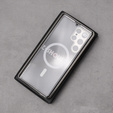 Μαγνητική θήκη MagSafe Dual Glass για Samsung Galaxy S23 Ultra, ασημένια