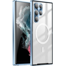θήκη προστασίας κάμερας για το Samsung Galaxy S22 Ultra, CamShield MagSafe, διαφανής / μπλε