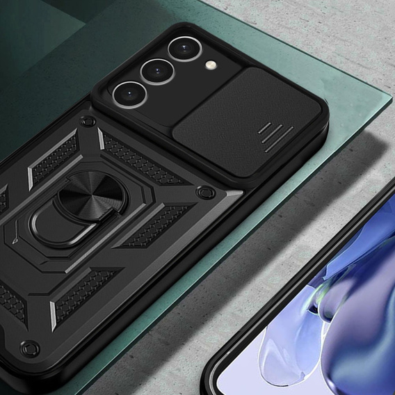 Θήκη για Samsung Galaxy S23 Plus, CamShield Slide, μαύρο