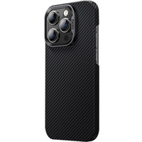 θήκη BENKS Kevlar για iPhone 15 Plus, Carbon Fiber, μαύρη