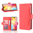 Θήκη με πτερύγιο για Xiaomi Mi Note 10 Lite, Card Slot, κόκκινη