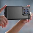 Θήκη για Motorola Edge 60 / 60 Fusion, Carbon, μαύρη