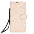 θήκη πτερύγιο για Realme Note 70T 4G, Wallet Rhombus, χρυσή
