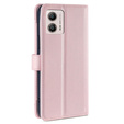 Θήκη με πτερύγιο για Motorola Moto G53 5G/ G23 4G/ G13 4G, Wallet Zipper Pocket, μαύρη