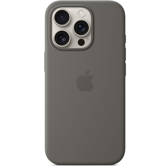 Γνήσια θήκη σιλικόνης MagSafe της Apple για iPhone 16 Pro, Πέτρινο γκρι MYYL3ZM/A