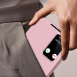 Αναδιπλούμενη θήκη για Samsung Galaxy S22 Ultra, Smart View Wallet, ροζ