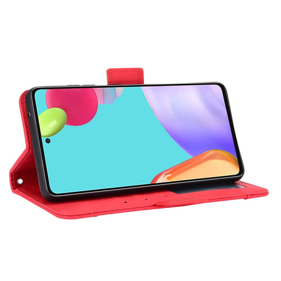 Θήκη με πτερύγιο για Samsung Galaxy A52 / A52s, Card Slot, κόκκινη