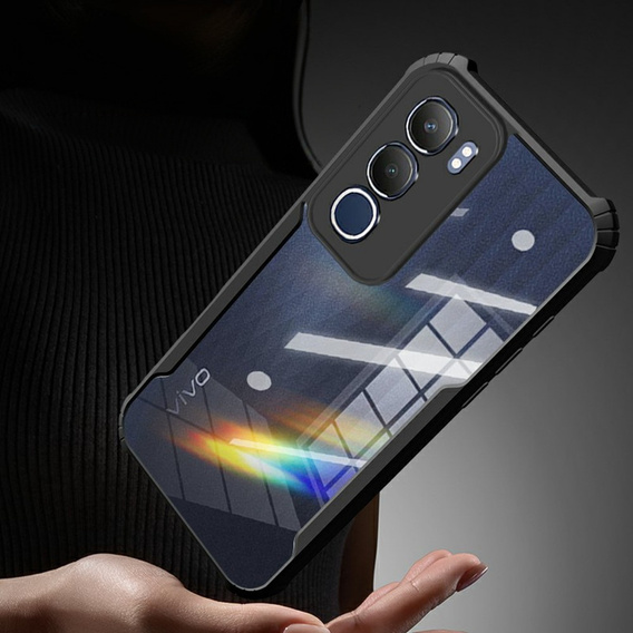 Θήκη για Vivo Y19s, AntiDrop Hybrid, μαύρη