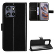 Θήκη με πτερύγιο για Motorola Edge 50 Neo / Motorola ThinkPhone 25, Crazy Horse Wallet, μαύρη