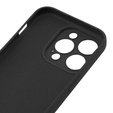 Θήκη για iPhone 15 Pro Max, Silicone Lite, μαύρη