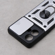 Θήκη για Motorola Edge 40 Neo, CamShield Slide, ασημένιο
