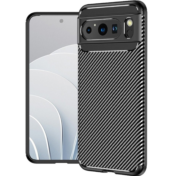 Θήκη για Google Pixel 8 Pro, Carbon Gel, μαύρη