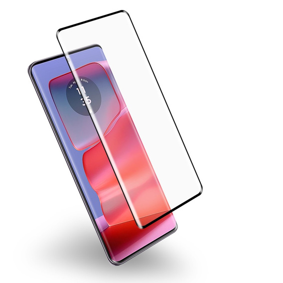 Μετριασμένο γυαλί 3D για Motorola Edge 60 Pro, μαύρο πλαίσιο