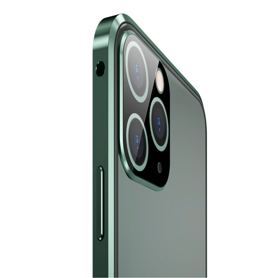 θήκη για το iPhone 11 Pro, Magnetic Dual Glass, πράσινη