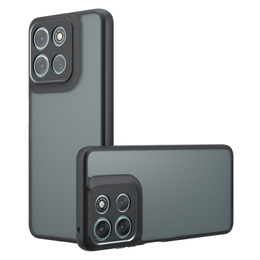 Θήκη για Xiaomi Redmi 15 5G / 4G, με προστασία κάμερας, διάφανη με μαύρες πλευρές