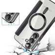 Θήκη με πτερύγιο για Samsung Galaxy S25+ Plus, RFID Rhombus Wallet MagSafe CamShield, μαύρη