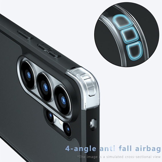 Θήκη Fusion Hybrid για Samsung Galaxy S26 Ultra, μαύρο ματ