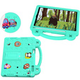 Παιδική θήκη για iPad 9.7" 2018/2017 (6/5 gen.) / Pro 9.7" 2016, Cute Patterns, με βάση, πράσινη