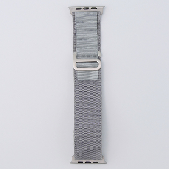 Λουράκι νάιλον για Apple Watch 1/2/3/4/5/6/7/8/SE/ULTRA 42/44/45/49mm, γκρι