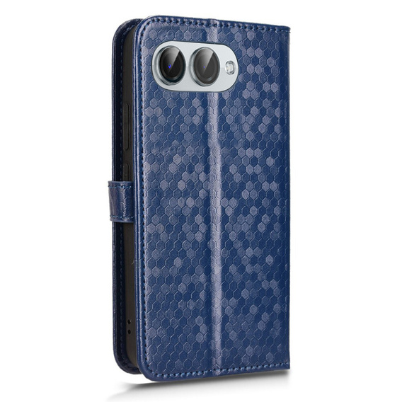 θήκη πτερύγιο για T Phone 3 5G, Wallet Rhombus, μπλε