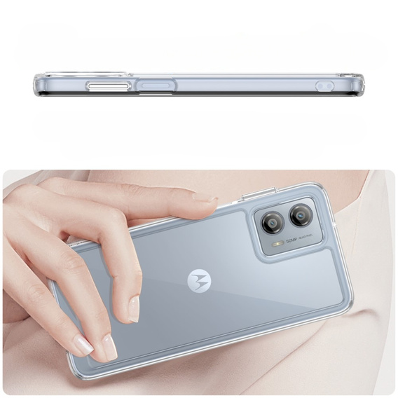 Θήκη για Motorola Moto G53 5G, Fusion Hybrid, διαφανής