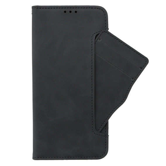 Θήκη με πτερύγιο για Oppo A38 4G / Oppo A18 4G, Card Slot, μαύρη