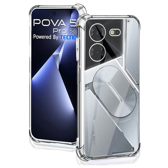 Θήκη για Tecno Pova 5 Pro, Dropproof, διαφανής
