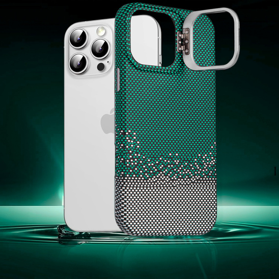 Θήκη για iPhone 15 Pro Max, Πλαίσιο Kickstand, για MagSafe, Sand Green