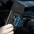 Θήκη για Samsung Galaxy M35, CamShield Slide, μαύρη