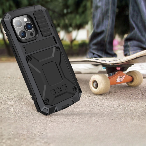 Θήκη για iPhone 14 Pro Max, R-JUST, θωρακισμένη, μαύρη