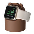 Βάση φόρτισης σιλικόνης για Apple Watch 1/2/3/4/5/6/7/8/SE/Ultra, καφέ
