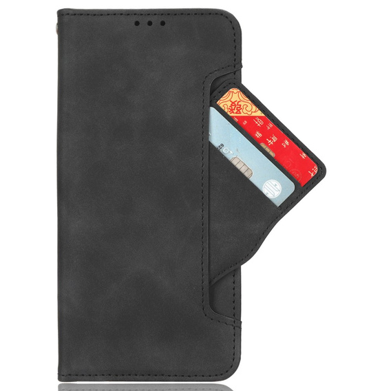 Θήκη με πτερύγιο για Sony Xperia 10 VI, Card Slot, μαύρη