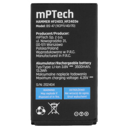 Μπαταρία για τηλέφωνο myPhone Hammer Boost / Power, 3500 mAh