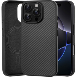 Θήκη για iPhone 16 Pro, Aramid Fiber Cover, μαύρη