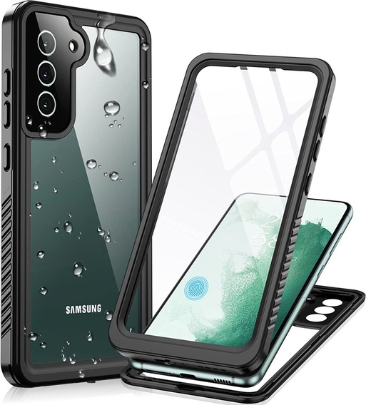 Αδιάβροχη θήκη IP68 για το Samsung Galaxy S21 FE, μαύρη